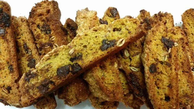 Chocolate Pumpkin Biscotti